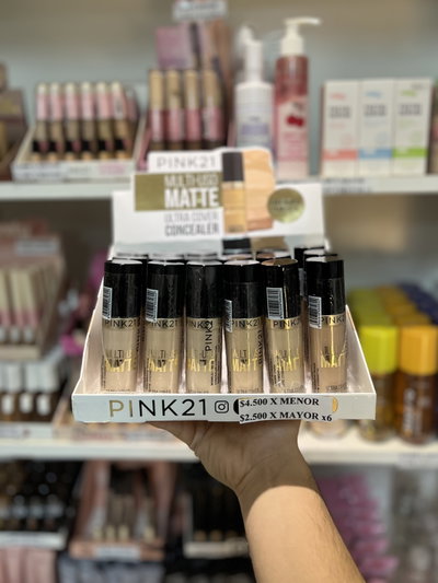 Corrector líquido pink21 Multiuso matte Packx6
