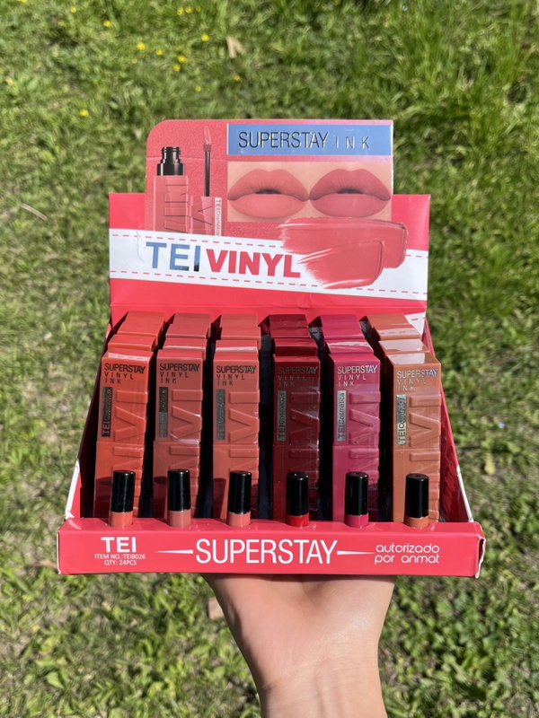 Labial Matte vinyl Tei Packx6
