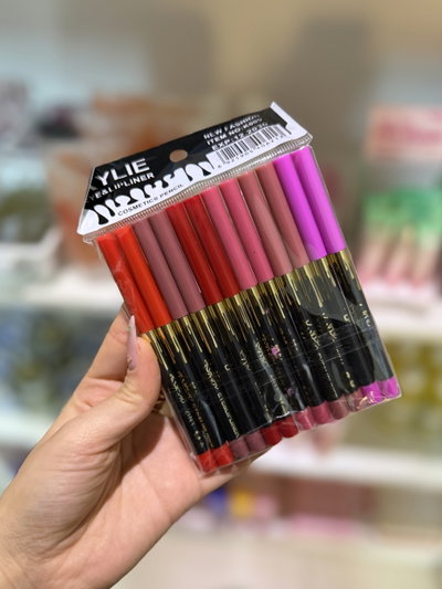 Delineador de labios retráctil pack x12