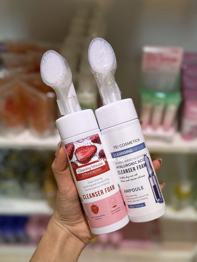 Espuma facial con cepillo Tei Pack x2 (surtidos)