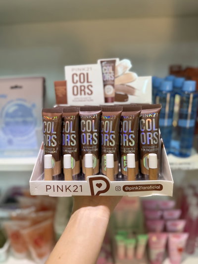 Base de maquillaje Pink21 pack x6