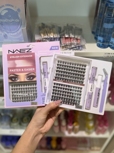 Kit completo de pestañas Naez pack x2