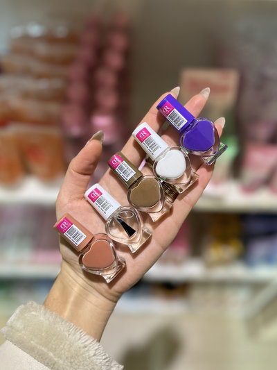 Esmalte para uñas corazon pack x6