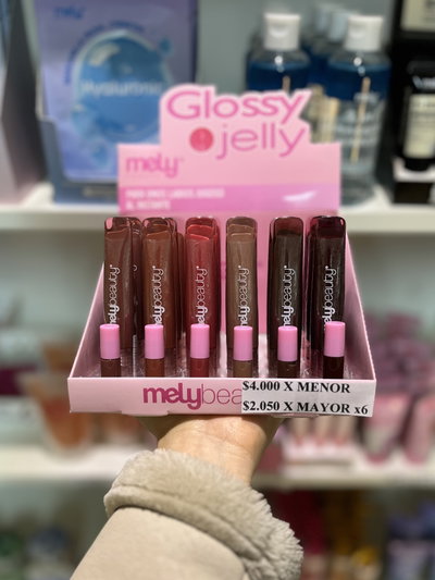 Gloss con color Mely pack x6