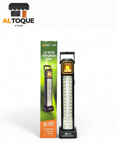 Luz de Emergencia LED – Recargable, Solar y con Base USB