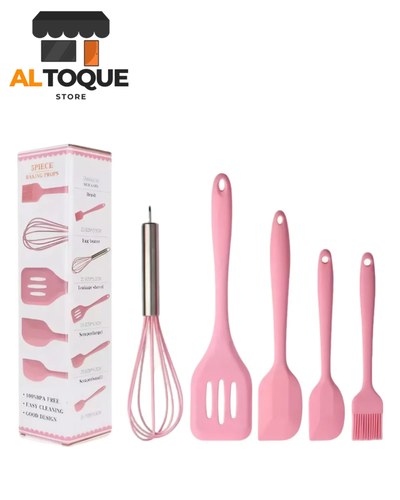 Set de Utensilios de Silicona x5