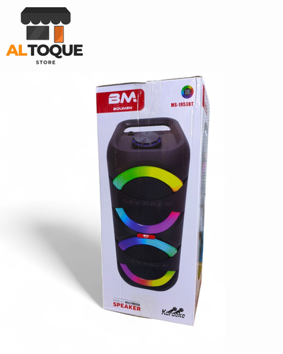 Parlante Bluetooth 6,5″ × 2 RGB MS-1953BT