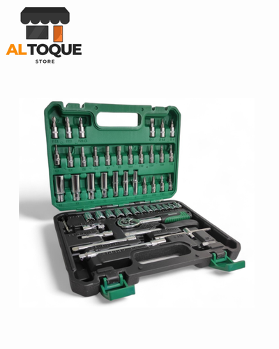 Set Caja Herramientas Juego Llave Tubo Kit 53 Piezas Estuche