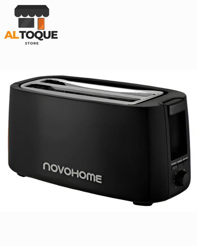 Tostadora Eléctrica Novohome – 4 rebanadas con ranuras XL y 7 niveles