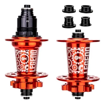 Juego de mazas ZTTO DR290 32H 6 palas XD eje pasante y QR / body XD / Rojo