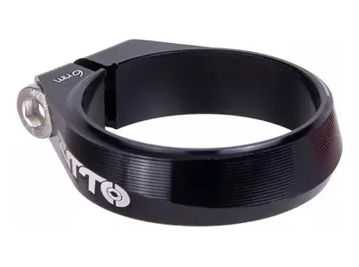 Collar cierre clamp vela caño portasilla ultraliviano negro 31.8mm vela 27.2mm