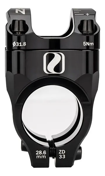 Stem corto 33mm 0° aluminio CNC ZTTO Negro