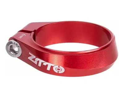 Collar cierre clamp vela caño portasilla ultraliviano rojo 31.8mm vela 27.2mm