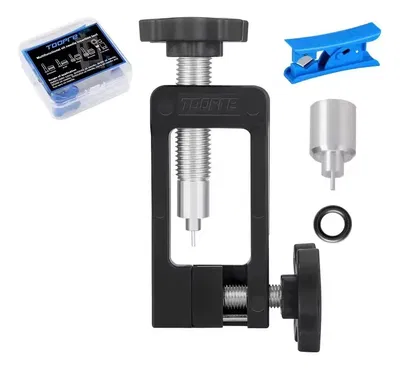 Herramienta prensa ducto hidráulico para colocar pin y oliva / resina Negro