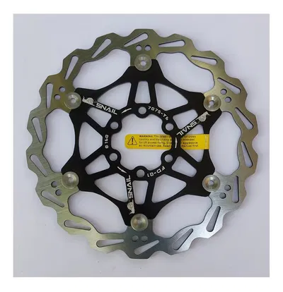 Disco de freno SNAIL 160mm 6T centro aluminio Negro