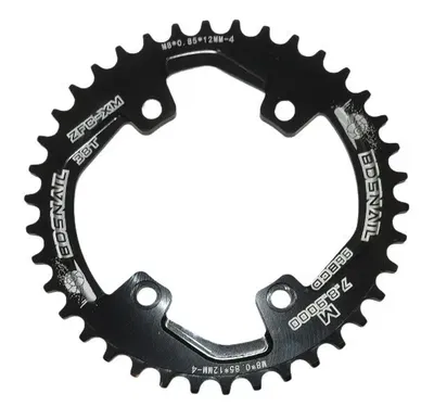 Monoplato SNAIL  38T 96BCD asimétrico redondo negro