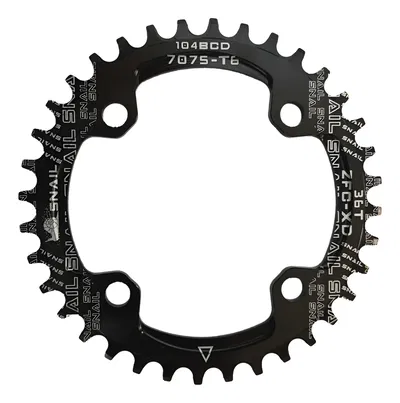 Monoplato SNAIL  36T 104BCD redondo negro