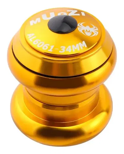 Juego de dirección rulemanes frente recto 34/34 horquilla 1 1/8" Dorado