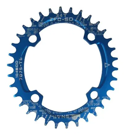 Monoplato SNAIL  34T 104BCD ovalado azul