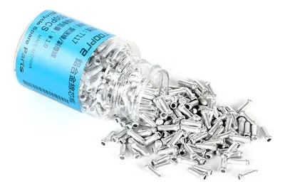 Terminal cable freno cambio bicicleta x500 aluminio plata