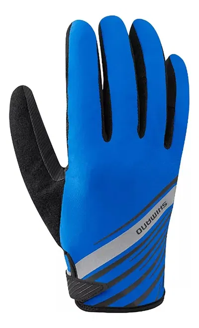 Guantes Shimano largos Azul talle S