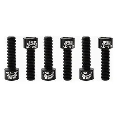 Tornillos Stem X6 Aluminio 7075 M5x17 Colores Negro