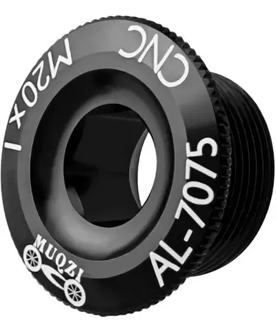 Tornillo tapa centro palanca M20x1 aluminio 7075 anodizado Negro