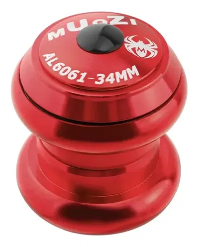 Juego de dirección rulemanes frente recto 34/34 horquilla 1 1/8" Rojo