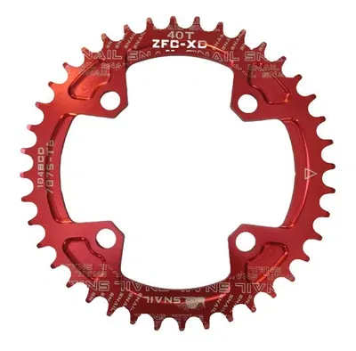 Monoplato SNAIL  40T 104BCD redondo rojo