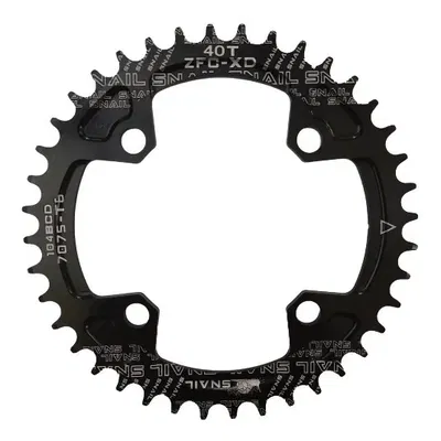 Monoplato SNAIL  40T 104BCD redondo negro