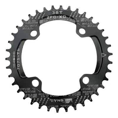 Monoplato SNAIL  38T 104BCD redondo negro