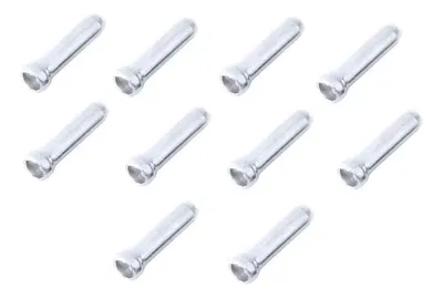 Terminal cable freno cambio bicicleta x10 aluminio plata