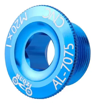 Tornillo tapa centro palanca M20x1 aluminio 7075 anodizado Azul
