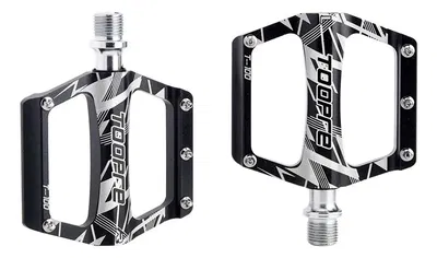 Pedales plataforma Stunt DH Dirt aluminio eje acero 9/16 Toopre Negro