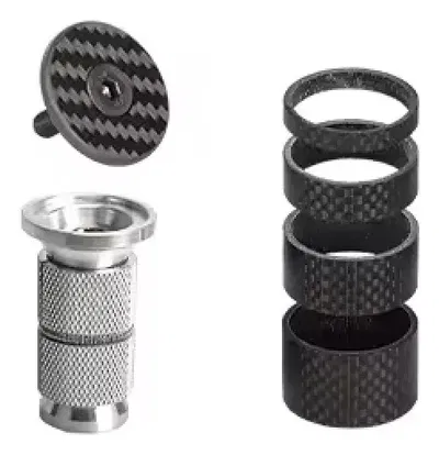 Expansor horquilla carbono TOSEEK con espaciadores carbono