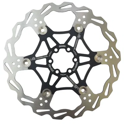 Disco de freno SNAIL 203mm 6T centro aluminio Negro