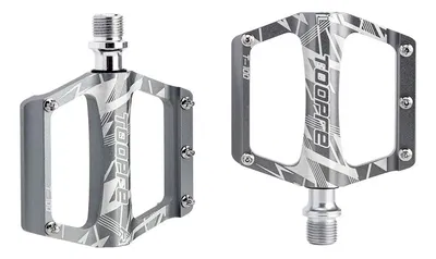 Pedales plataforma Stunt DH Dirt aluminio eje acero 9/16 Toopre Titanio