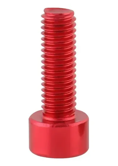 Tornillos Porta Caramañola X2 Aluminio 6061 M5 Colores Rojo