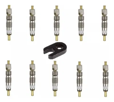 Núcleo obus válvula presta x10 con extractor obus