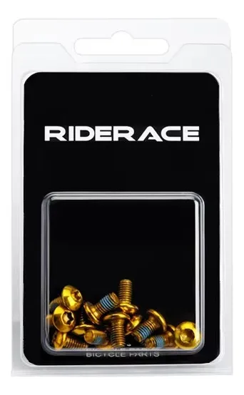 Juego 12 tornillos para discos de freno Dorado