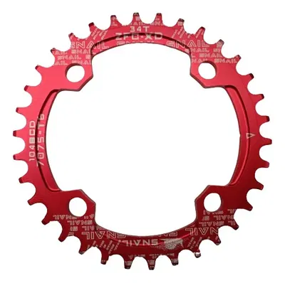 Monoplato SNAIL  34T 104BCD redondo rojo