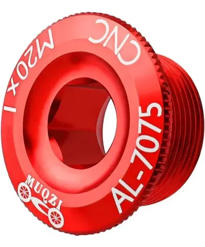 Tornillo tapa centro palanca M20x1 aluminio 7075 anodizado Rojo