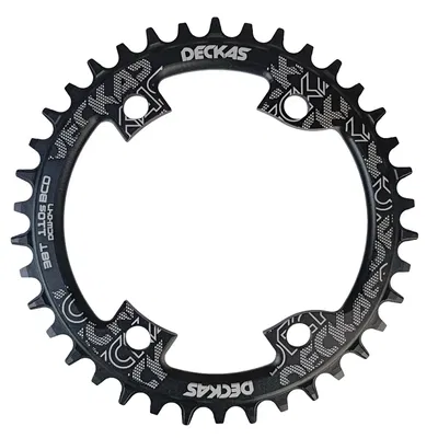 Monoplato Deckas 38T 110BCD asimétrico redondo