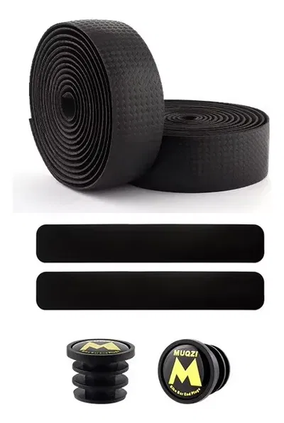 Cinta manubrio ruta gravel lisa grip 30mm simil carbono