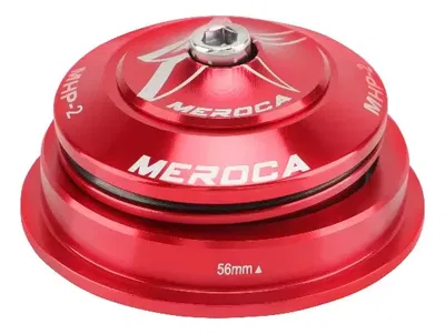 Juego de dirección rulemanes Meroca semi integrado cónico 44/56 rojo