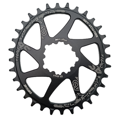 Monoplato Deckas direct mount SRAM 3 tornillos offset 3mm 32T ovalado