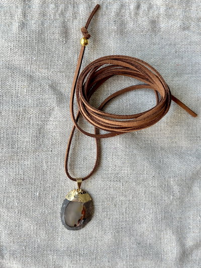 Choker gamuza ❁ Ágatas 