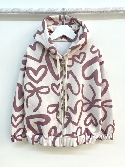 Campera frisado corazón