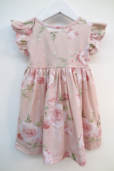 Vestido manga volado