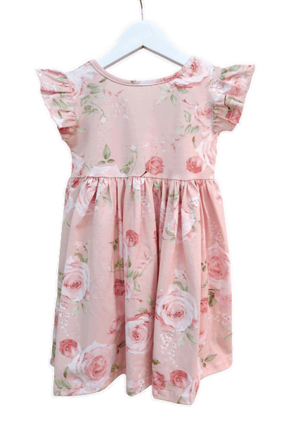 Vestido manga volado
